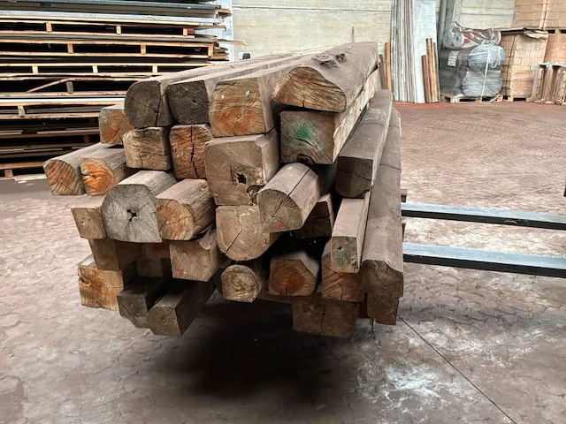 Balken in teak hout (38x) - afbeelding 2 van  6