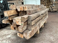 Balken in teak hout (38x) - afbeelding 4 van  6