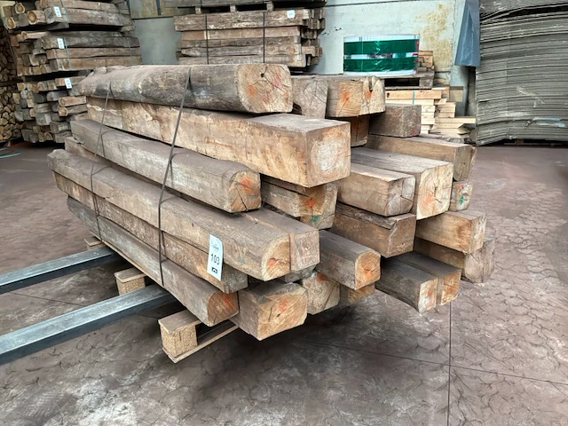 Balken in teak hout (38x) - afbeelding 6 van  6