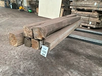 Balken in teak hout (6x)