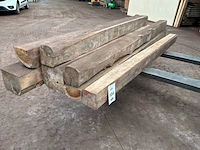 Balken in teak hout (7x)