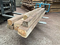 Balken in teak hout (7x) - afbeelding 4 van  6