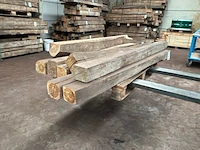 Balken in teak hout (8x)