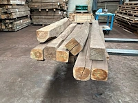 Balken in teak hout (8x) - afbeelding 3 van  5