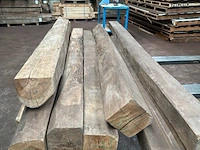 Balken in teak hout (8x) - afbeelding 5 van  5