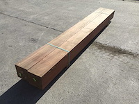 Balken padouck 2750 x 195 x 195 mm ( 2 x ) - afbeelding 2 van  5