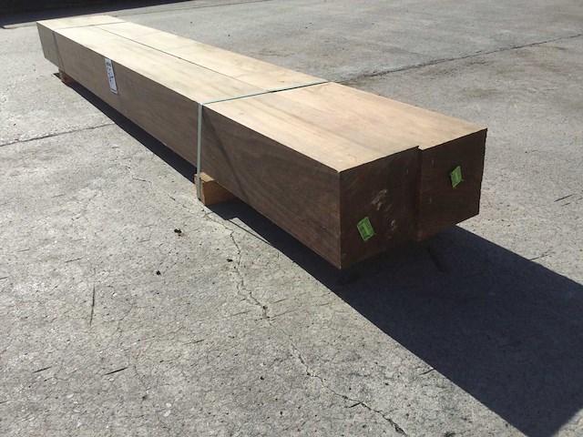 Balken padouck 2750 x 195 x 195 mm ( 2 x ) - afbeelding 3 van  5