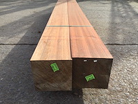 Balken padouck 2750 x 200 x 200 mm ( 2 x ) - afbeelding 3 van  7
