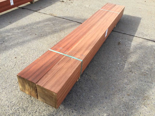 Balken padouck 2750 x 200 x 200 mm ( 2 x ) - afbeelding 6 van  7