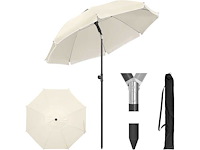 Balkonparasol - diameter: 135cm - upf uv-bescherming - afbeelding 1 van  4