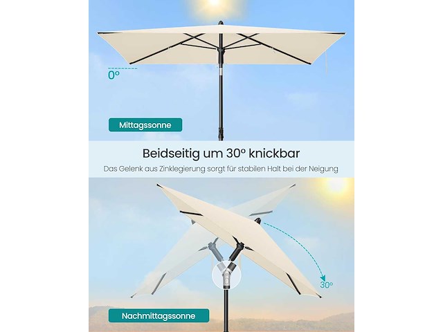 Balkonparasol, 190 x 120 cm - afbeelding 2 van  4