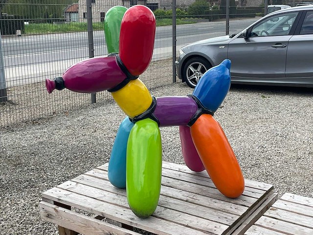 Balloondog h100cm multicolor - afbeelding 1 van  2