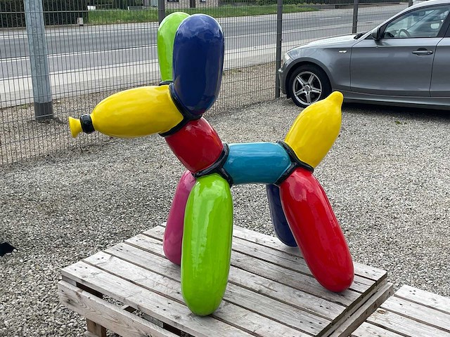 Balloondog h100cm multicolor - afbeelding 1 van  2