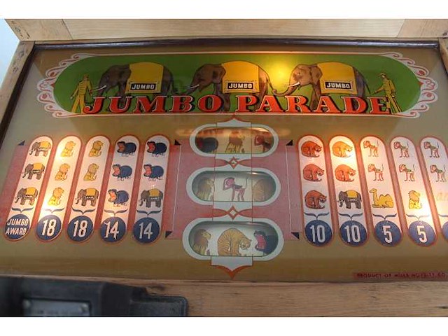 Bally - 1939 - jumbo parade - speelautomaat - afbeelding 5 van  9