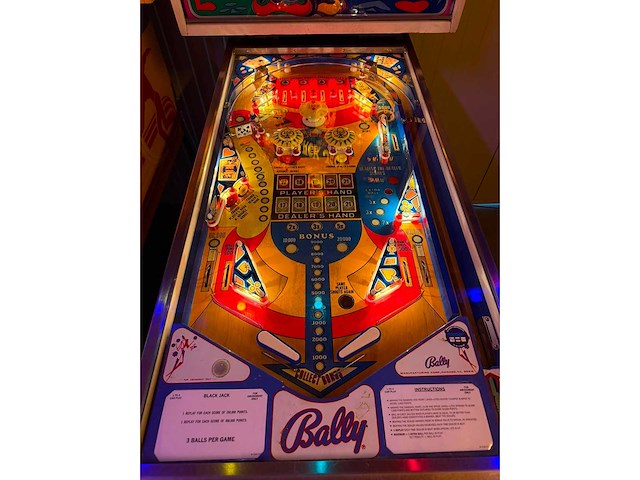 Bally - black jack - flipperkast - afbeelding 3 van  7