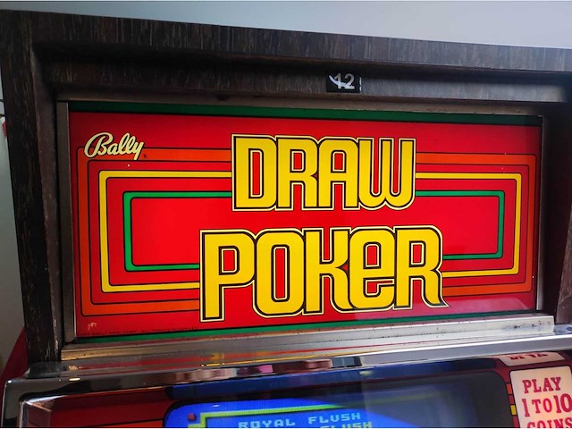 Bally - draw poker - speelautomaat - afbeelding 4 van  11