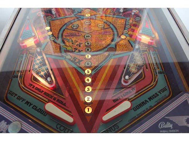 Bally - rolling stones - flipperkast - afbeelding 6 van  9