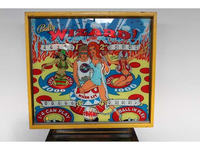 Bally - wizard - flipperkast - afbeelding 1 van  8