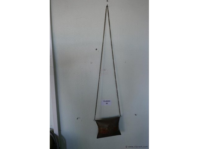 Baltasje in koper met fluwelen voering - afbeelding 3 van  3