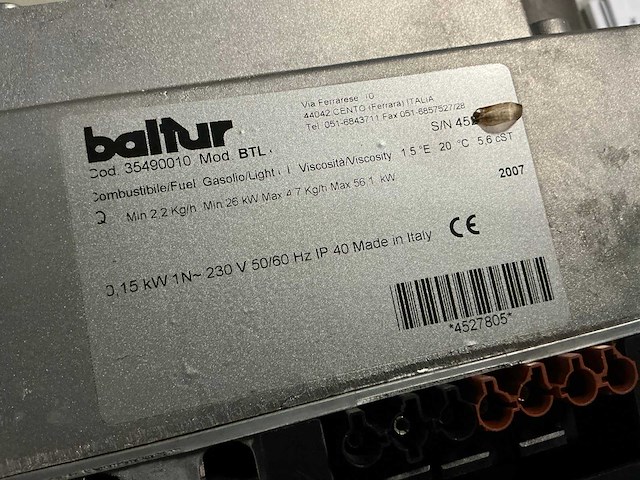 Baltur btl stookoliebrander - afbeelding 4 van  7