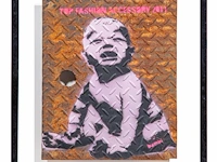 Bambi (ca. 1982), 'top fashion accessory', stencilled acrylic spray on metal 48 x 40 cm. (18.89 x 15 3/4 in.) - afbeelding 2 van  6