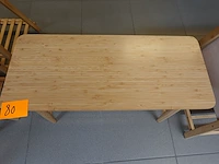 Bamboe bank met schoenenrek - afbeelding 2 van  2