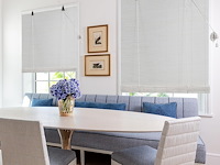 Bamboe rolgordijn 90x220cm wit - afbeelding 1 van  4