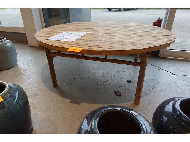 Bamboe salontafel j-line - afbeelding 1 van  4