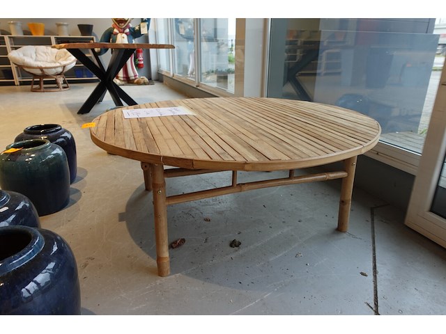 Bamboe salontafel j-line - afbeelding 2 van  4