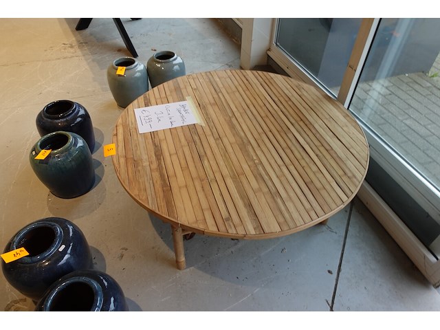 Bamboe salontafel j-line - afbeelding 3 van  4
