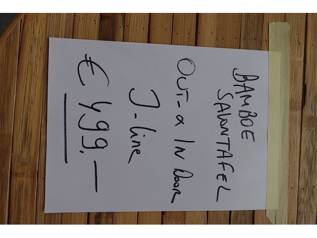 Bamboe salontafel j-line - afbeelding 4 van  4