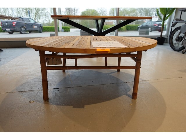 Bamboe salontafel j-line - afbeelding 1 van  4