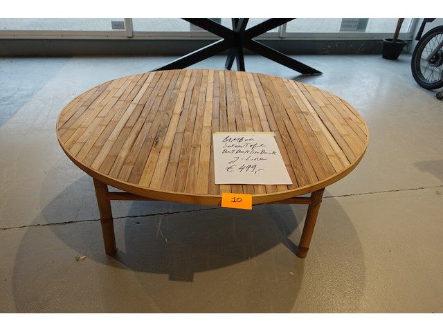 Bamboe salontafel j-line - afbeelding 2 van  4