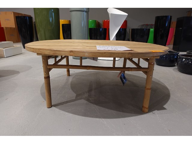 Bamboe salontafel j-line - afbeelding 1 van  3