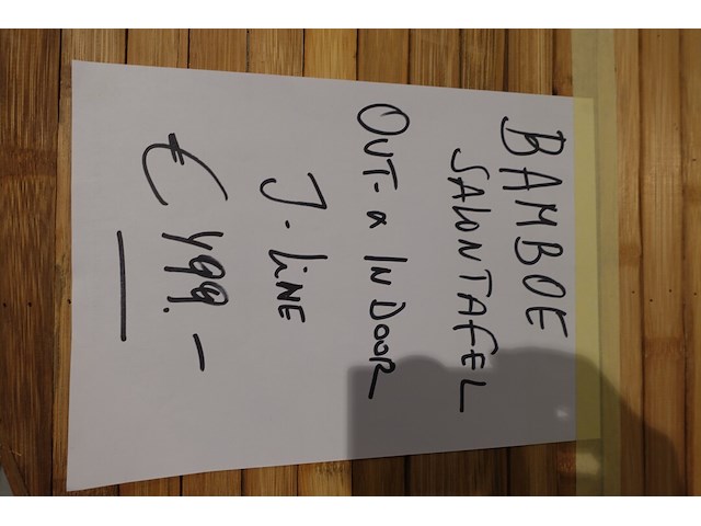 Bamboe salontafel j-line - afbeelding 3 van  3