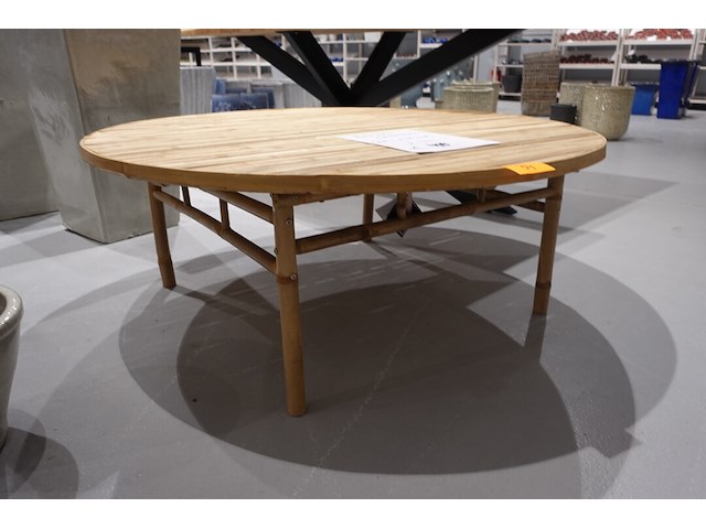 Bamboe salontafel j-line - afbeelding 1 van  4