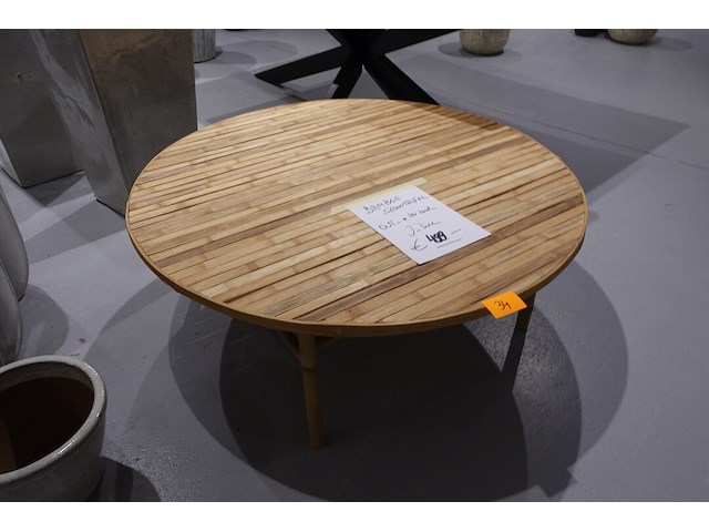 Bamboe salontafel j-line - afbeelding 2 van  4