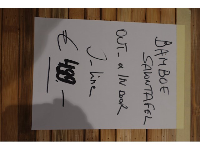 Bamboe salontafel j-line - afbeelding 4 van  4