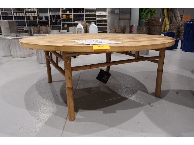 Bamboe salontafel j-line - afbeelding 1 van  3