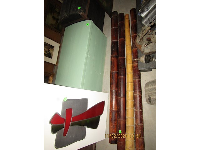 Bamboo buizen 4 stuks - lengte: + - 200 cm. - afbeelding 1 van  2