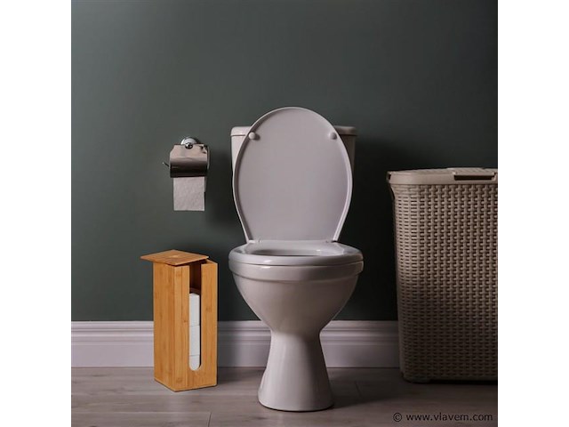 Bamboo wc rolhouder - afbeelding 1 van  6