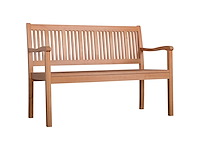 Banc de jardin 2 places en bois banquette jusqu'à 200 kg - afbeelding 3 van  9