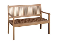 Banc de jardin 2 places en bois banquette jusqu'à 200 kg - afbeelding 7 van  9
