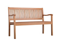 Banc de jardin 2 places en bois banquette jusqu'à 200 kg - afbeelding 8 van  9
