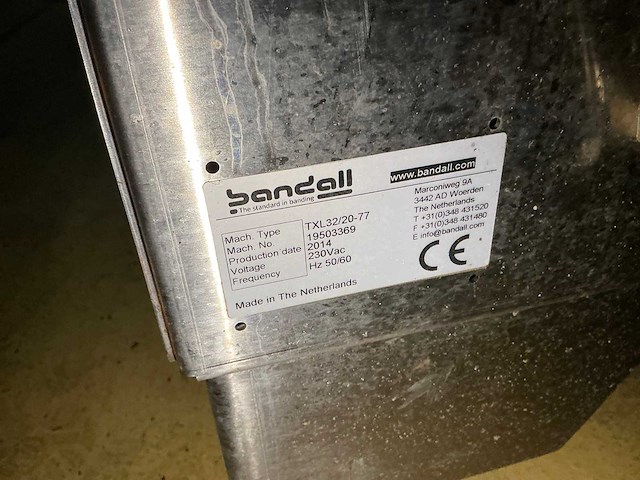 Bandall txl32 bandeermachine/verpakkingsmachine - afbeelding 9 van  9