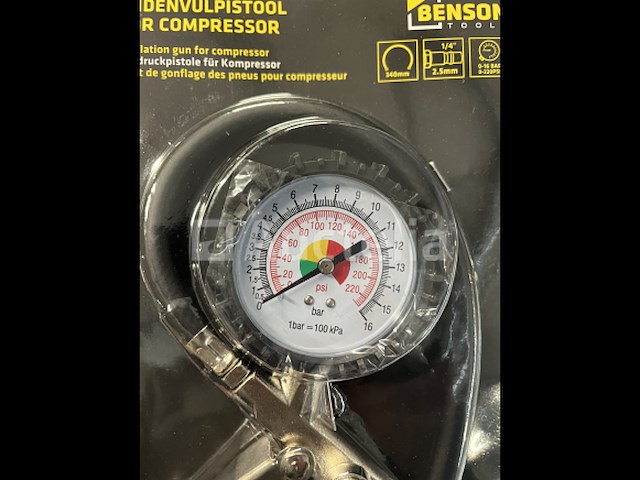 Banden vulpistool met meter - afbeelding 2 van  3