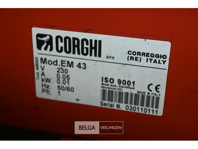 Bandenbalanceermachine corghi em 43 - afbeelding 6 van  6