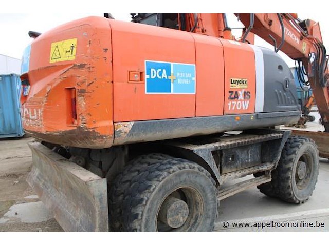Bandenkraan hitachi zx17w-3, bj 2009, werkuren 16765,4, serienummer jk6cga04900020311 - afbeelding 6 van  8