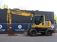 Bandenkraan komatsu pw 148-8 diesel 90kw 2011 - afbeelding 1 van  1