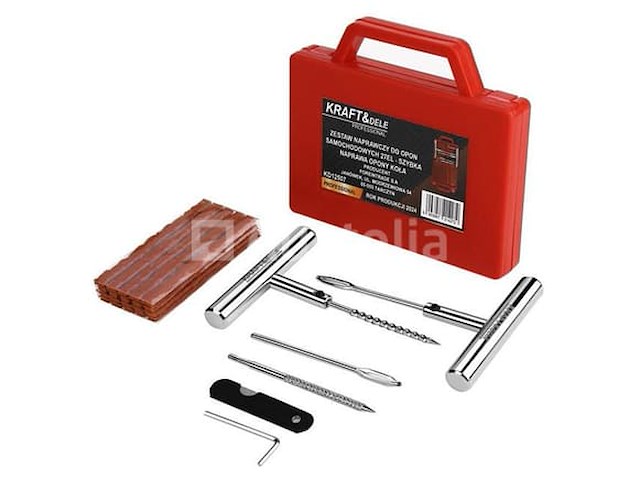 Bandenreparatieset (27 onderdelen) kraft&dele - afbeelding 2 van  2